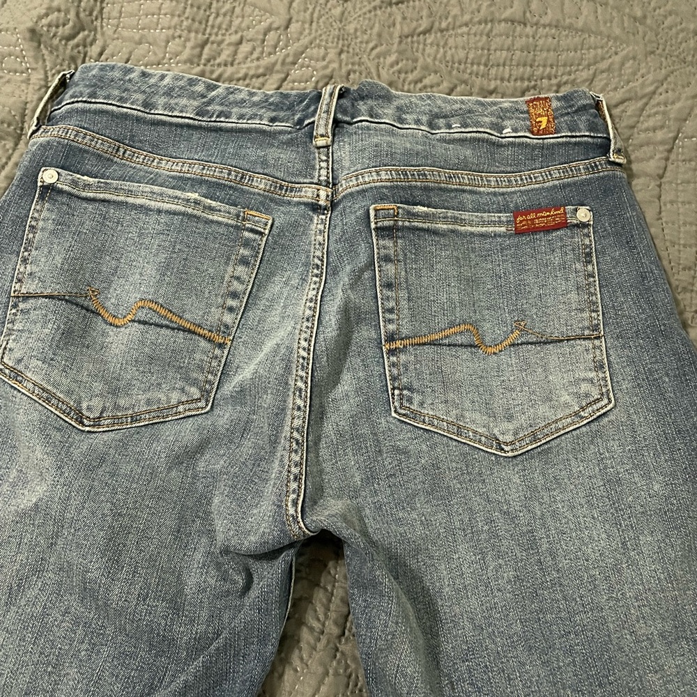 EUC 7 for all mankind kimmie cropped skinny jeans